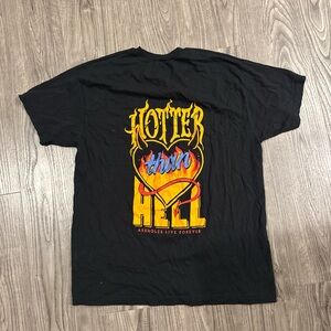 Black 'Hotter Than Hell' Graphic T-Shirt